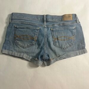 Abercrombie & Fitch Denim Shorts Womens Size 26 Light Wash Cuffed Y2K